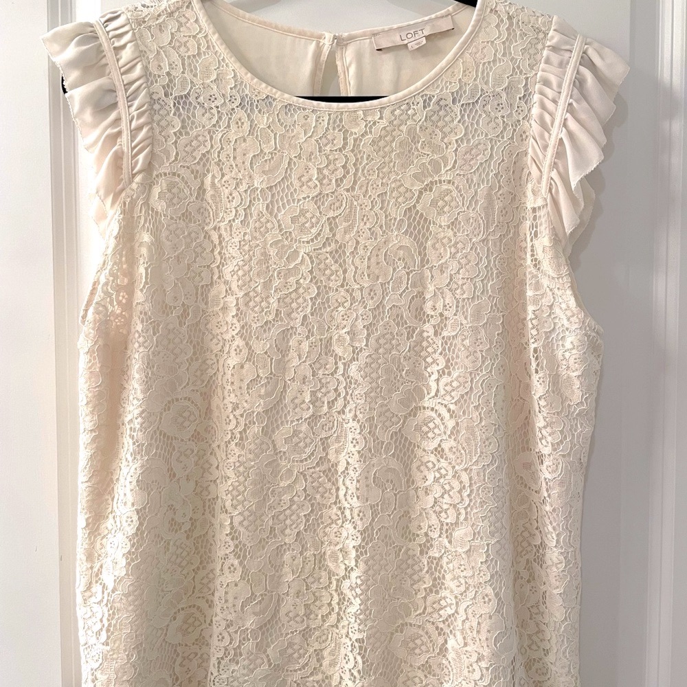 Lace size large top from Loft